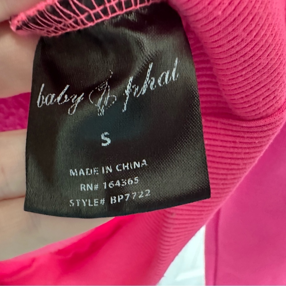 Baby Phat Vibrant Pink Hoodie with White Accents - Picture 5 of 6
